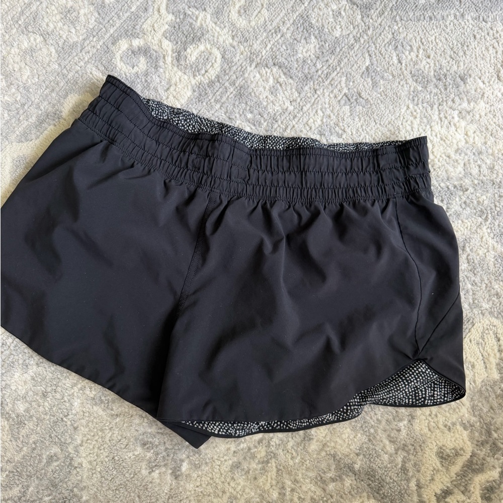Reversible Black Lulu Athletic Running Shorts